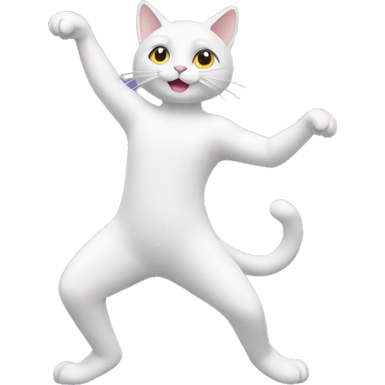 Un chat qui danse emoji