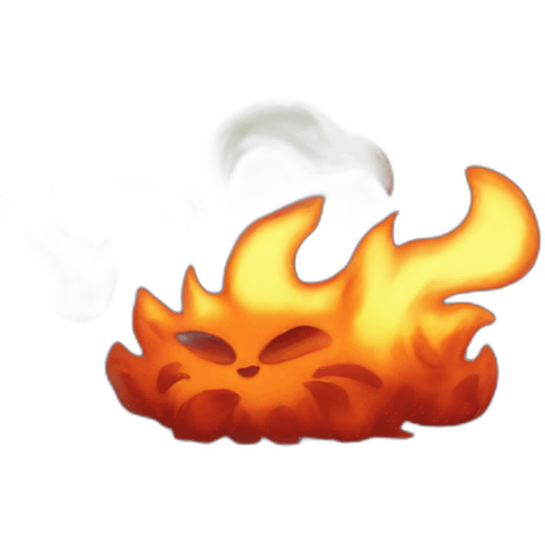 Fire cat emoji