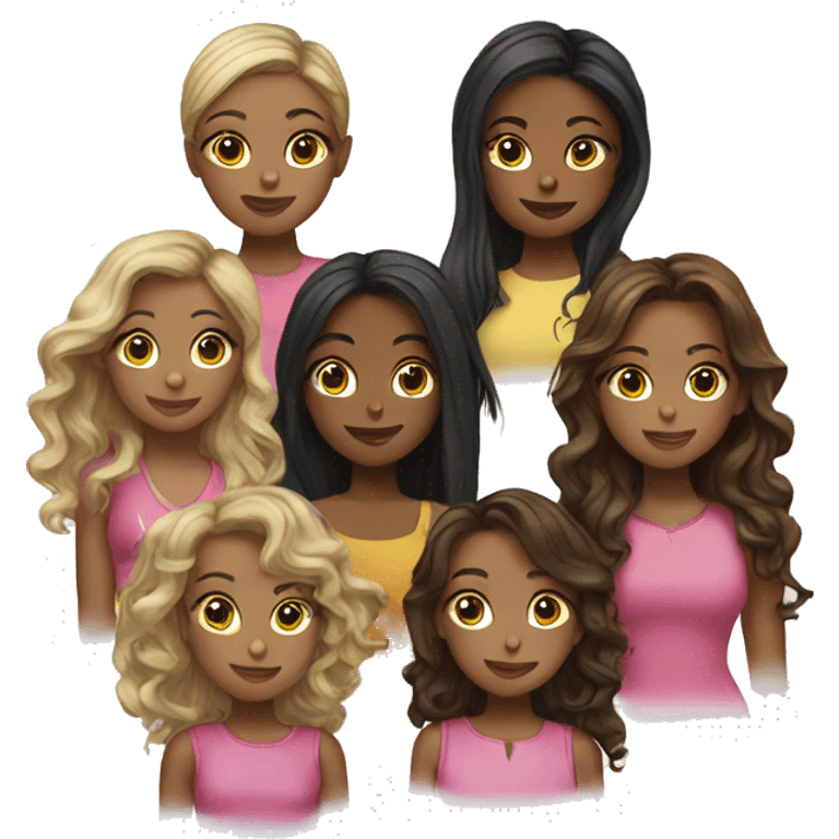 Girl group photo emoji