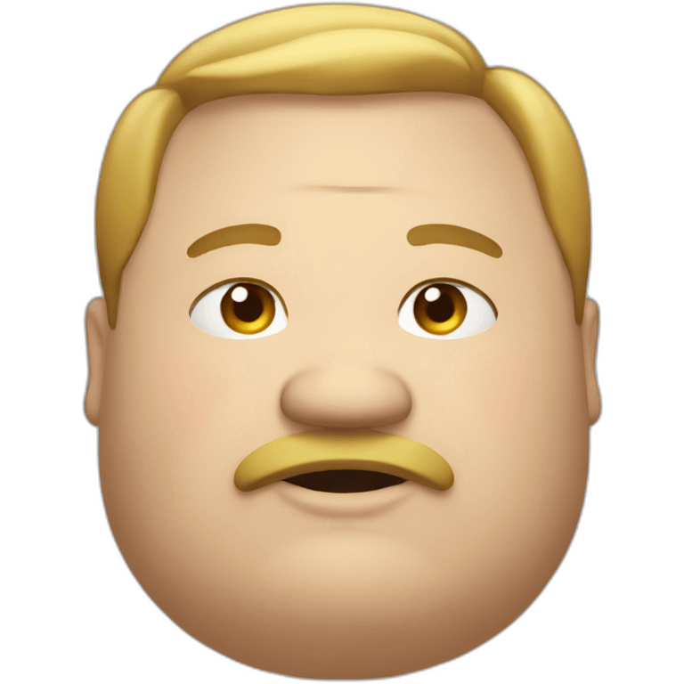 very fat man emoji