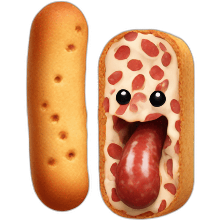 Biscotte-mange-saucisson emoji