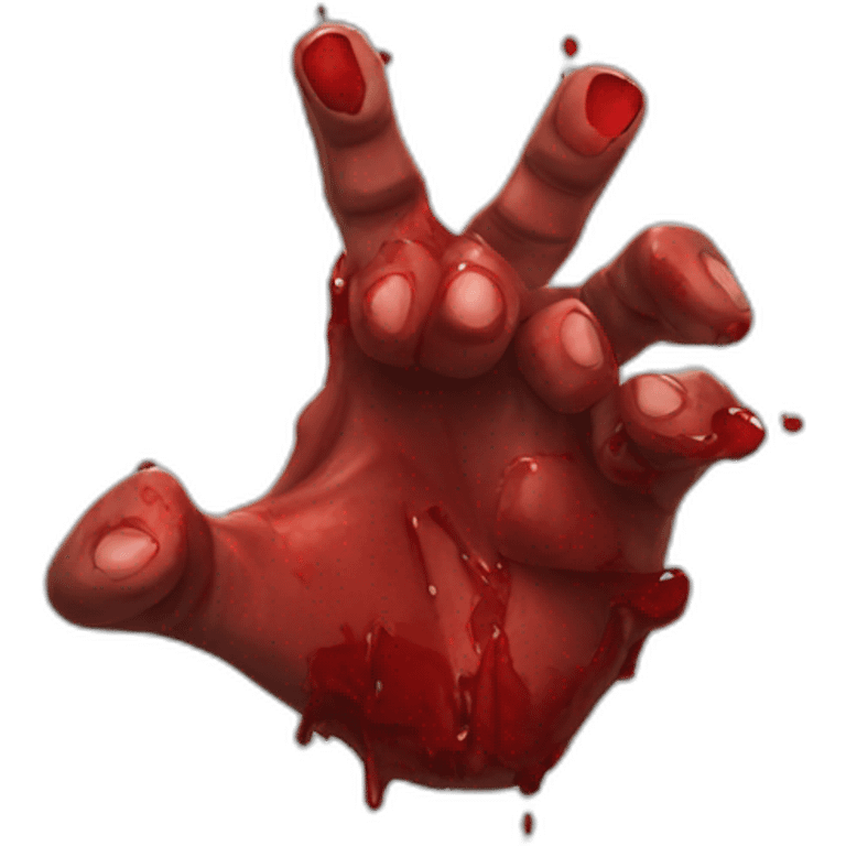 Bloody knuckles emoji