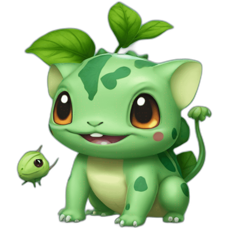 bulbasaur holding a tick emoji