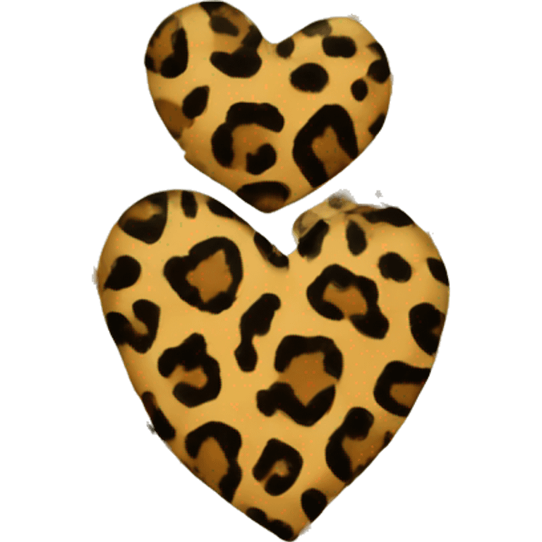 heart with leopard print emoji