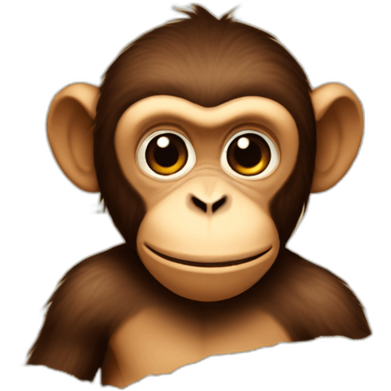 monkey with a paper map emoji