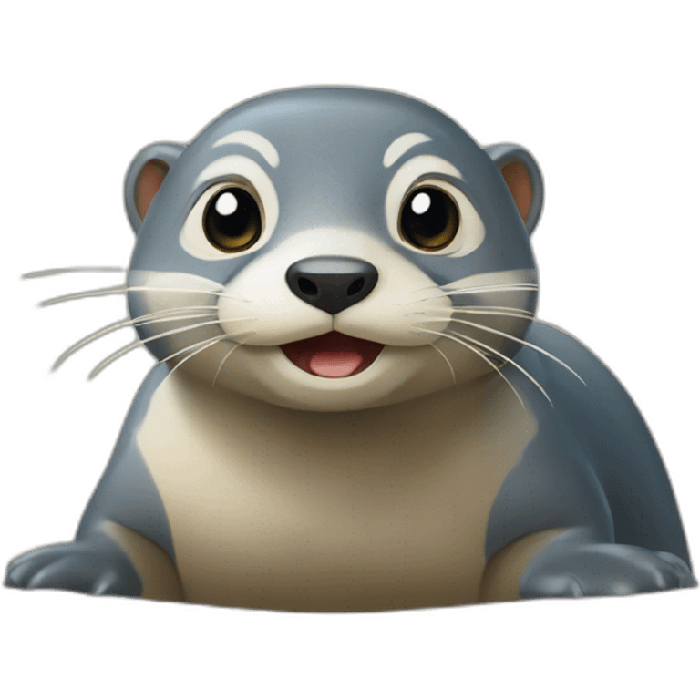 Tortu sur loutre emoji