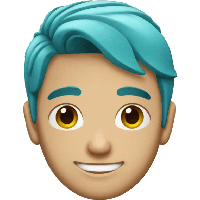 Vladko Paulo with cyan hair emoji