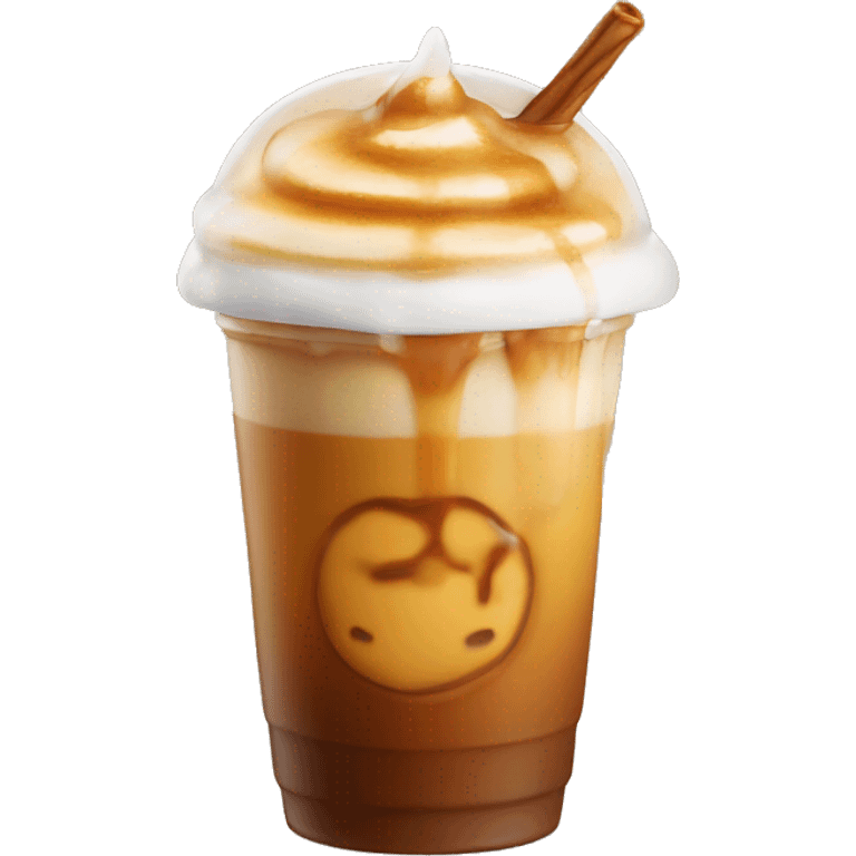 Iced Caramel macciato  emoji