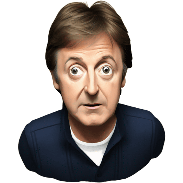 paul mccartney with a pile of salt emoji