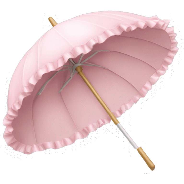 light pink frilly parasol   emoji