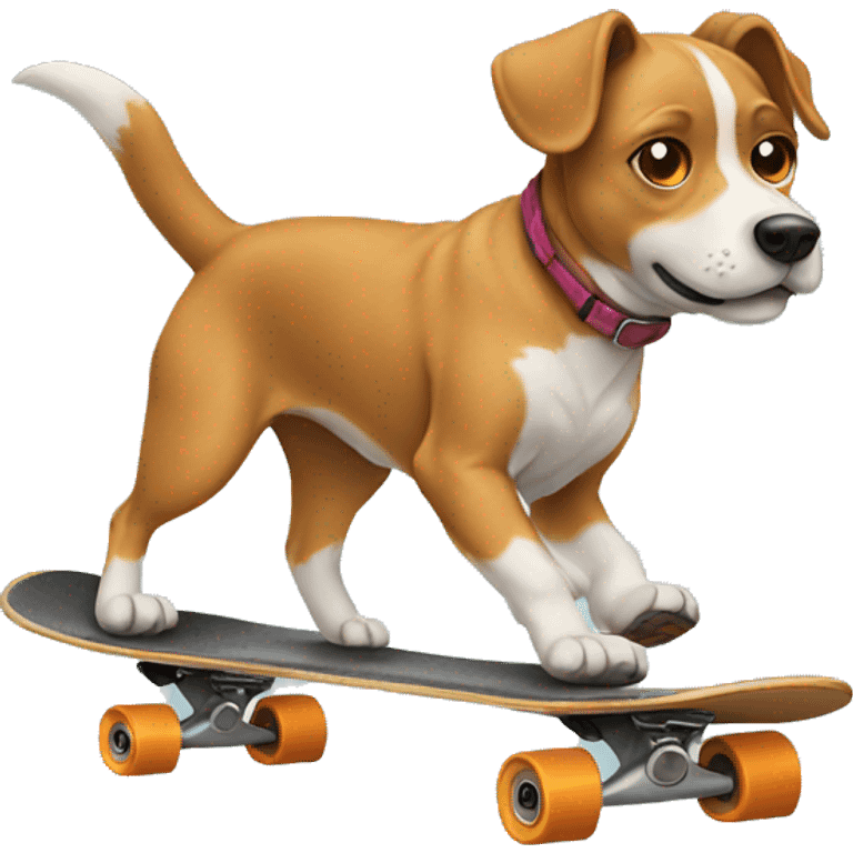 Dog skateboarding emoji