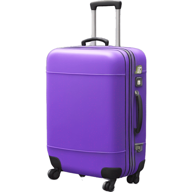 3d luggage purple emoji