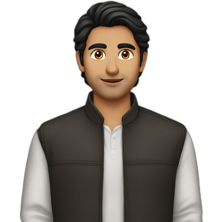 Saad Rahman, dark hair, bengali, man emoji