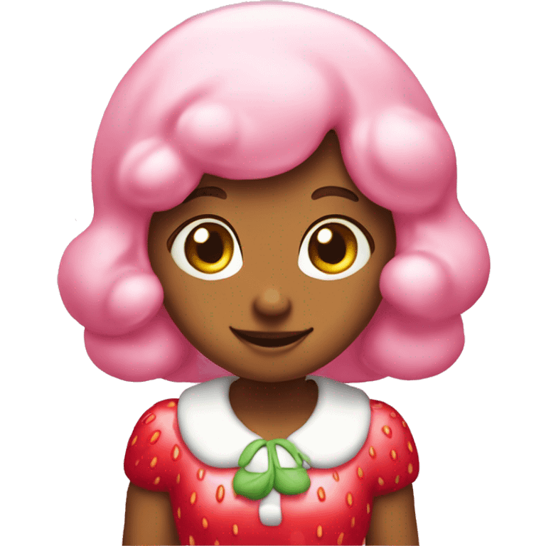 strawberry shortcake pink milky for food emoji