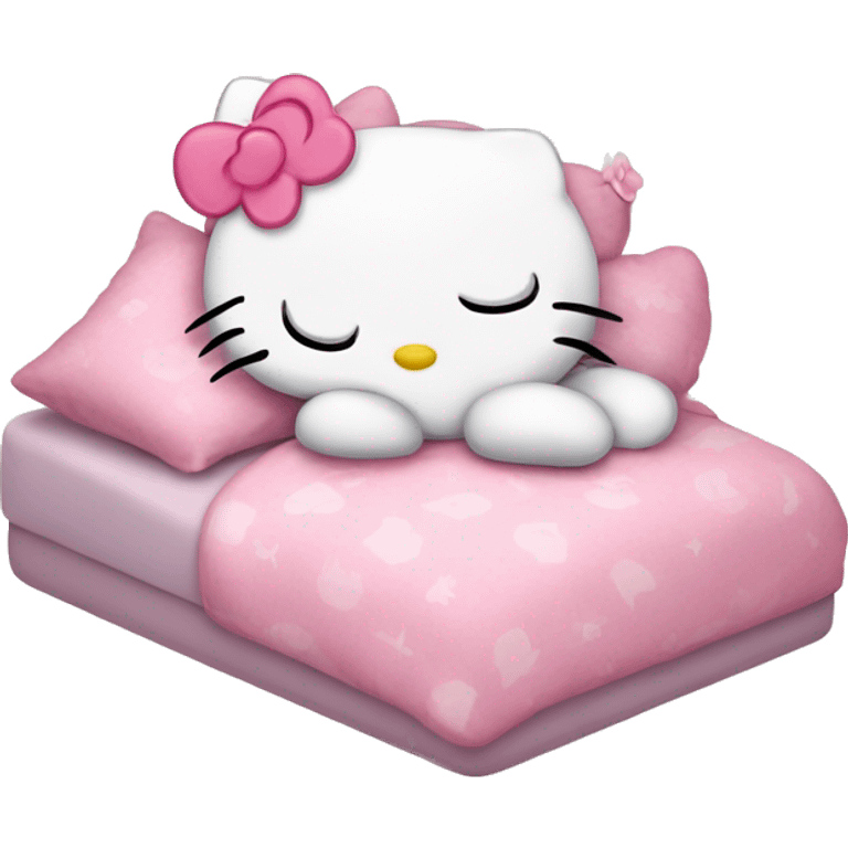 hello kitty sleeping emoji