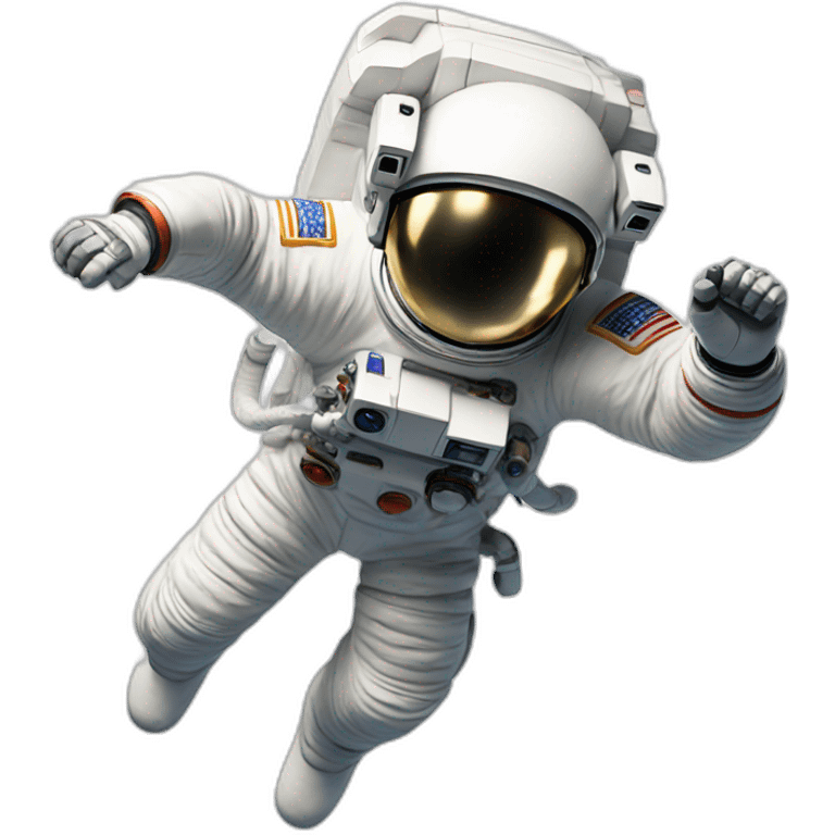 Astronaut jumping emoji