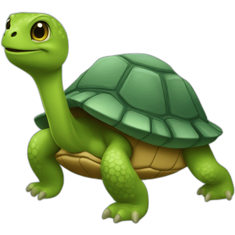 Loutree sur tortue emoji