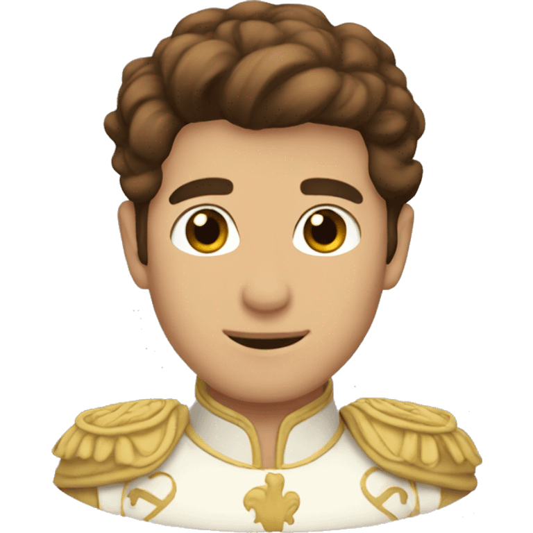 Prince Charming Brown hair emoji