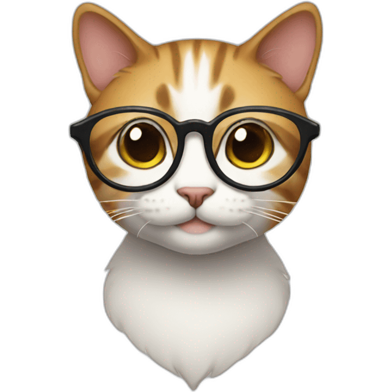 Cat in glasses emoji