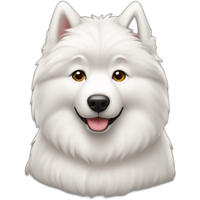 Samoyed sit emoji