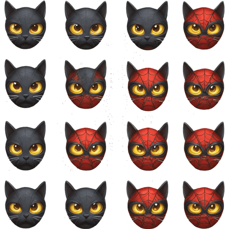 Gatitos spiderman emoji