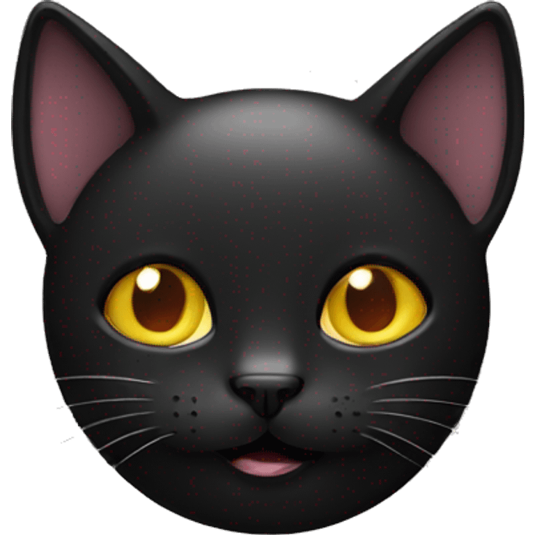 smile black cat emoji