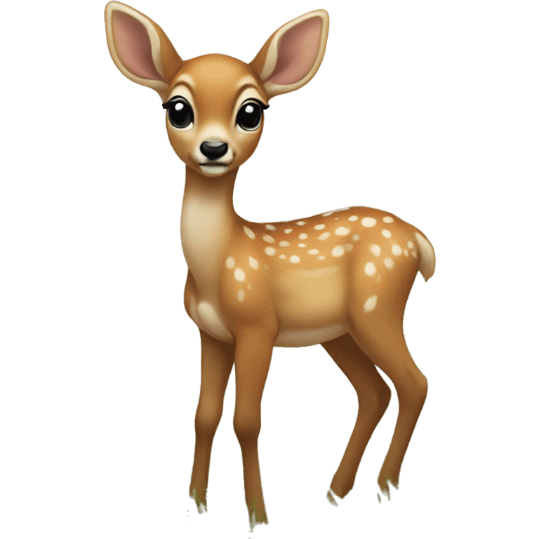 Baby deer in a meadow emoji