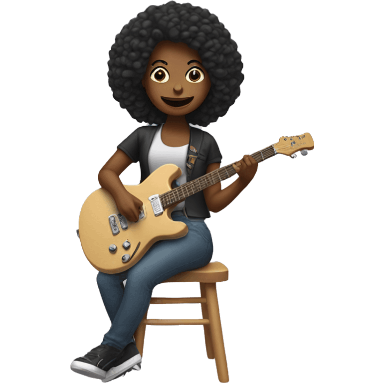 woman on rocker emoji