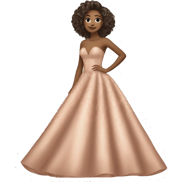 Rose gold quince dress  emoji