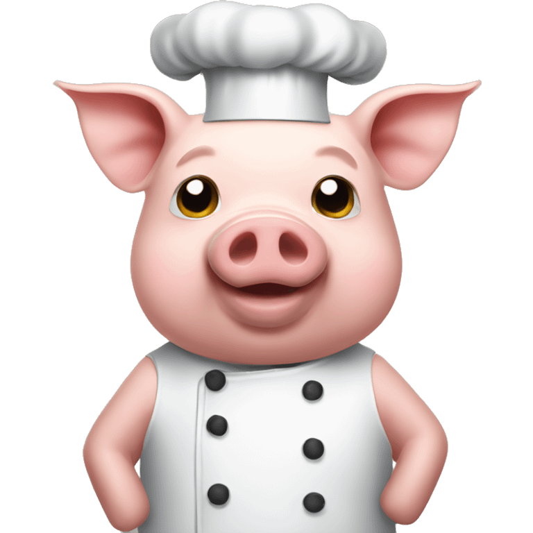 A pig being cooked emoji