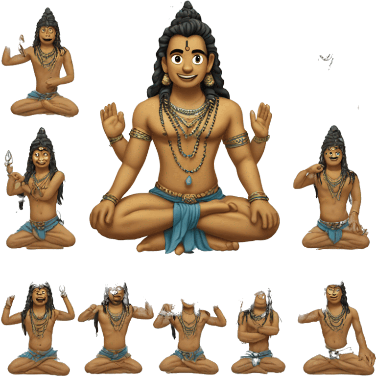 "Shiva in kailasa" emoji