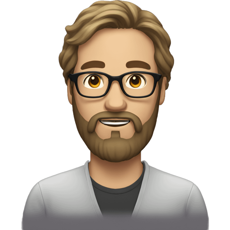 filthy english man with long hair and beard and glasses emoji