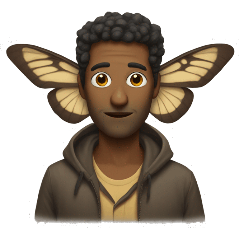 Moth man emoji