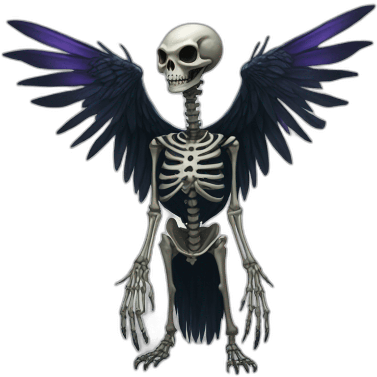 Egyptian eldritch skeleton bird of infinite darkness emoji