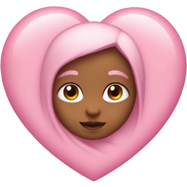 Baby pink heart emoji