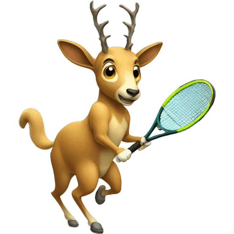 Chamois playing tennis emoji