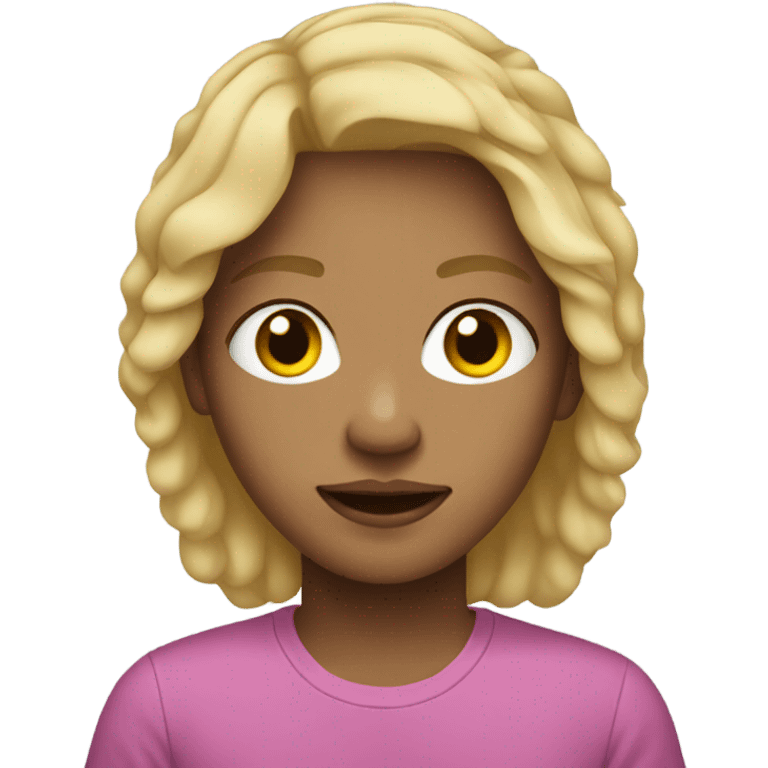 light skin teenager with blond hair emoji