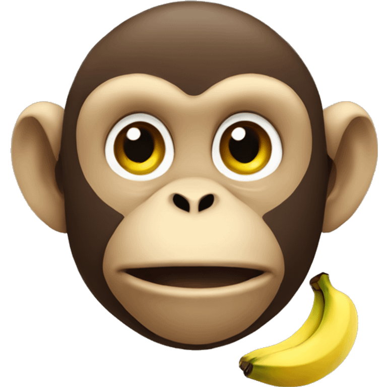 Monkey eating banana  emoji