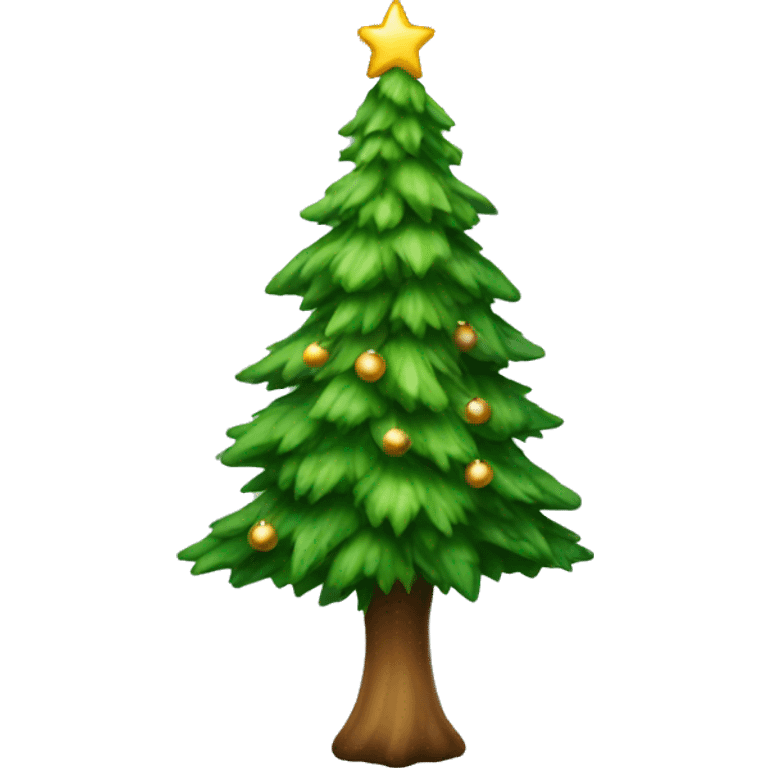 Realistic Christmas tree emoji