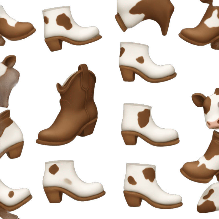 Cow girl boot emoji