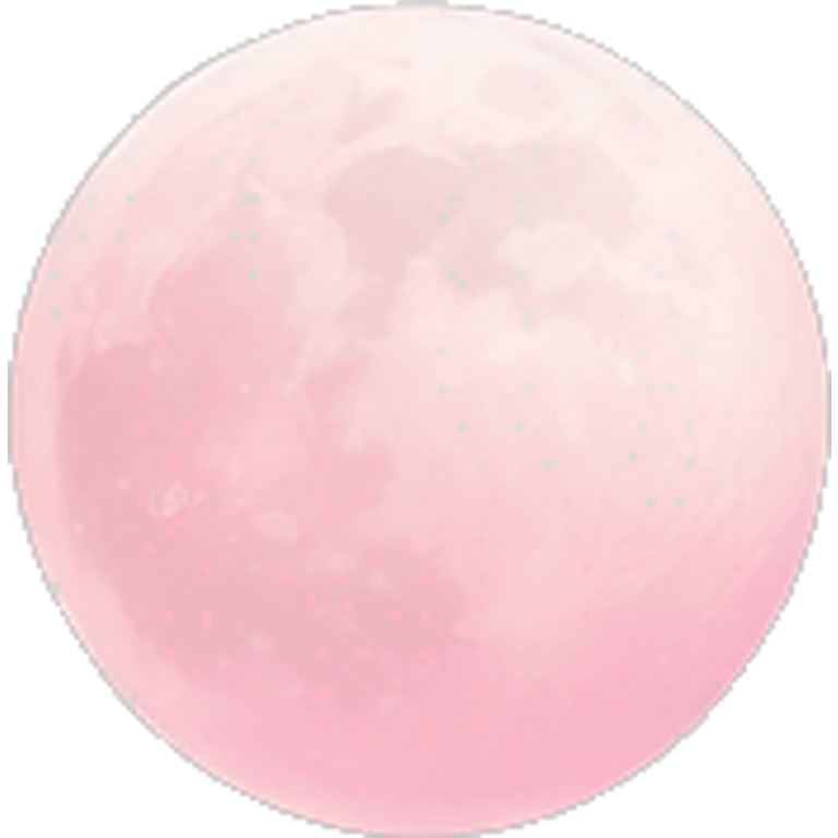 pastel pink moon emoji