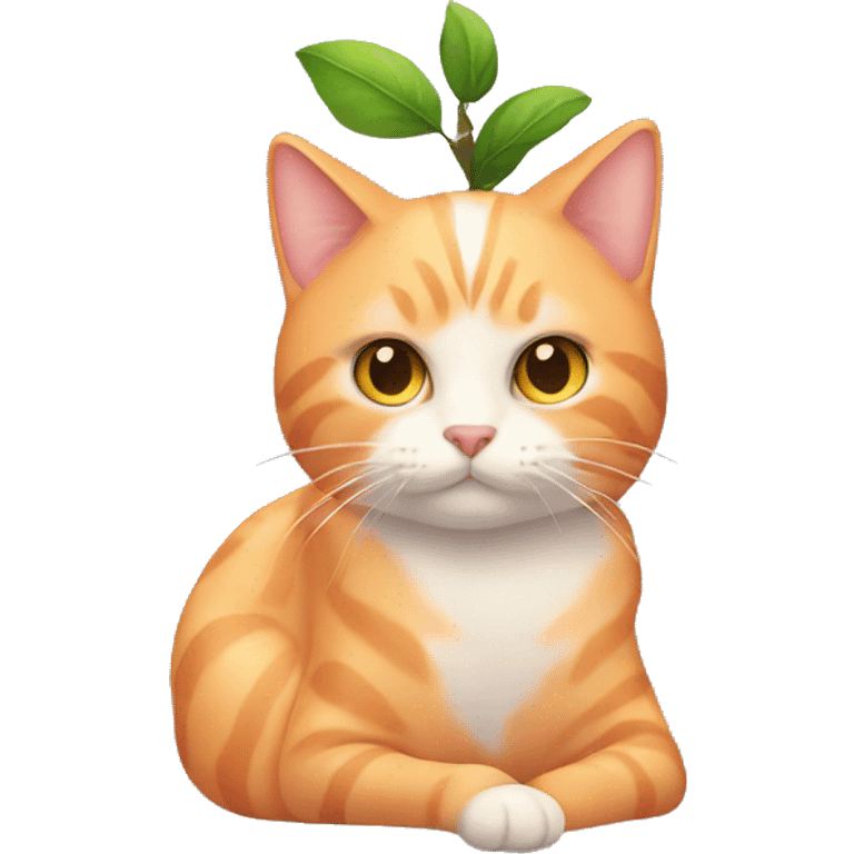 Peach cat emoji