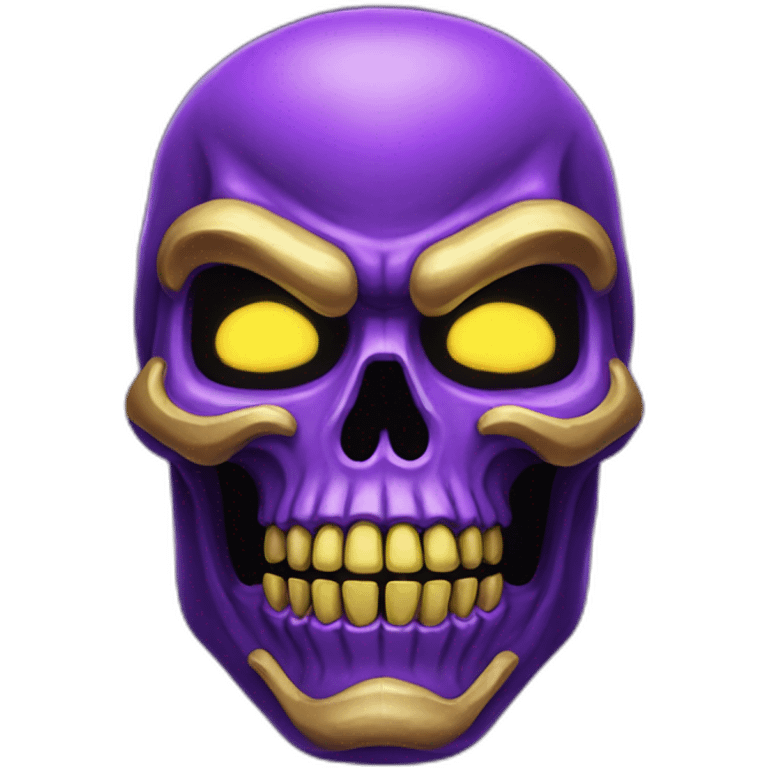 Neon Skeletor emoji