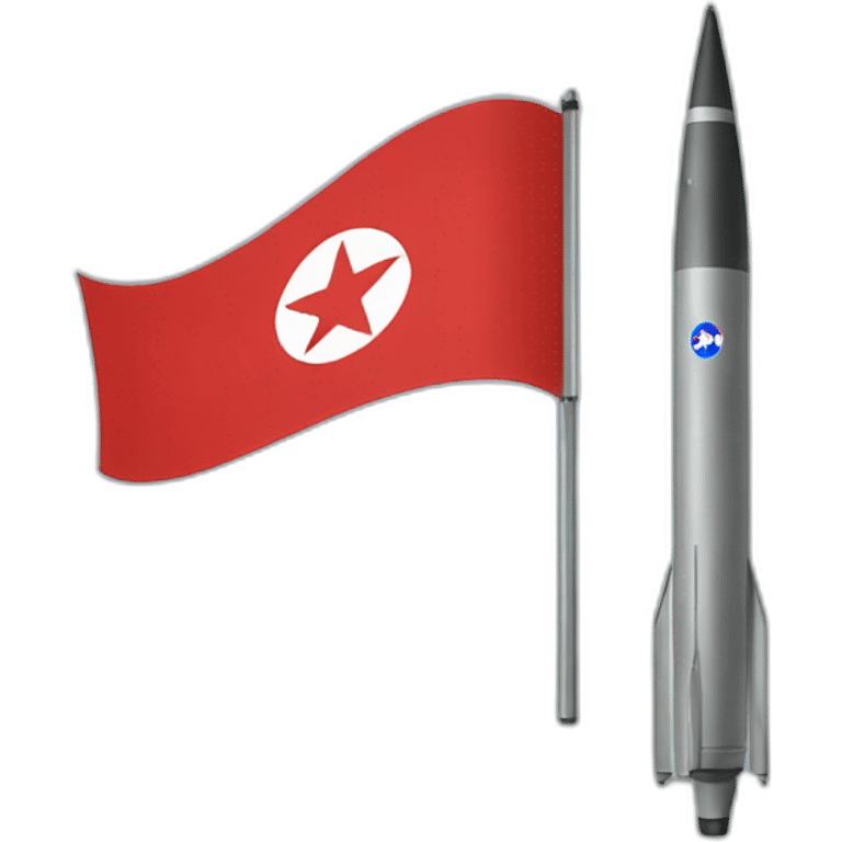 ICBM North Korean flag emoji