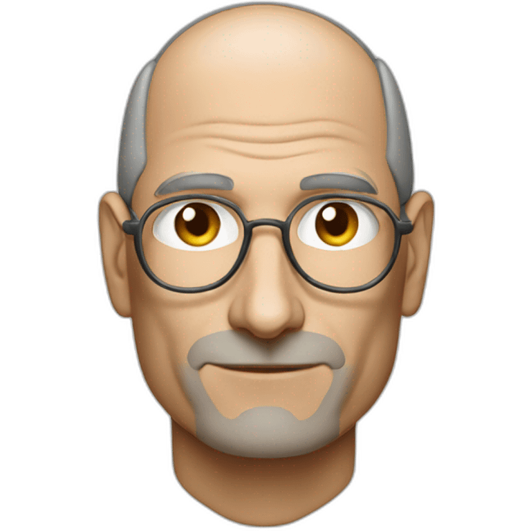 Steve Jobs with Apple Vision Pro emoji