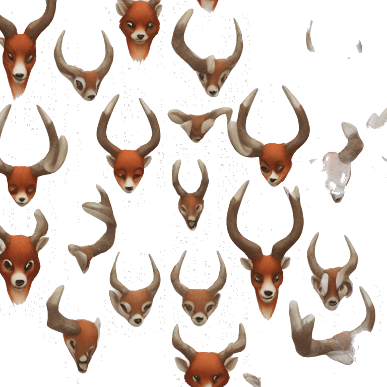 , blackbuck horns and red panda emoji