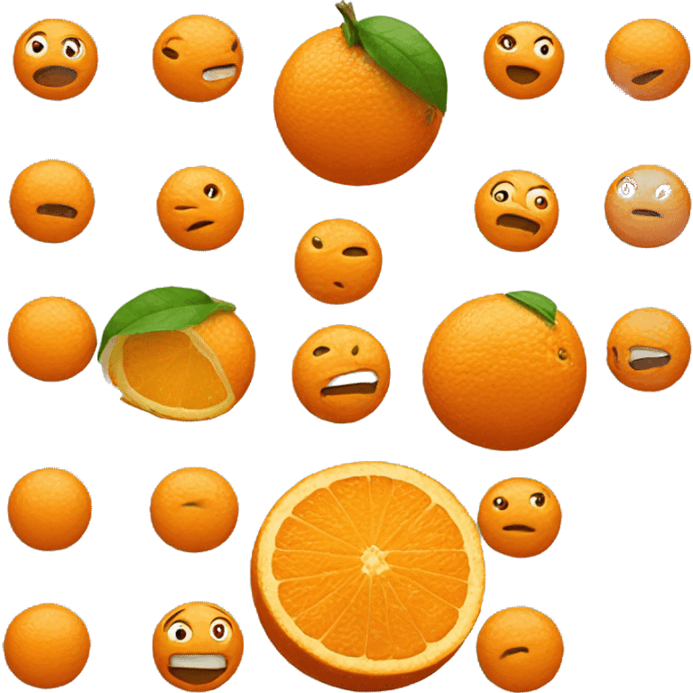 3D Orange  emoji