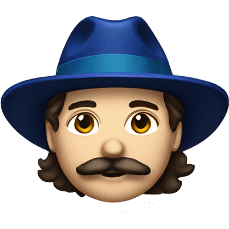 handsome brunette vancouver Canucks fan with moustache and hat emoji