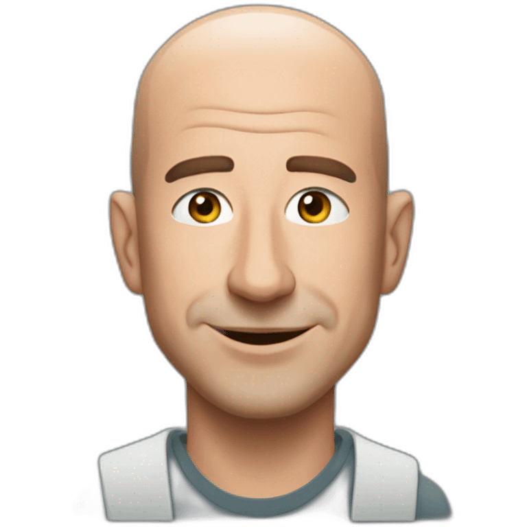 Jeff bezos en el espacio emoji