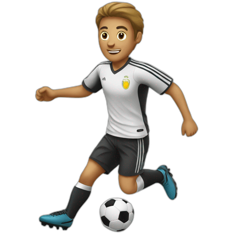 Goal-soccer emoji